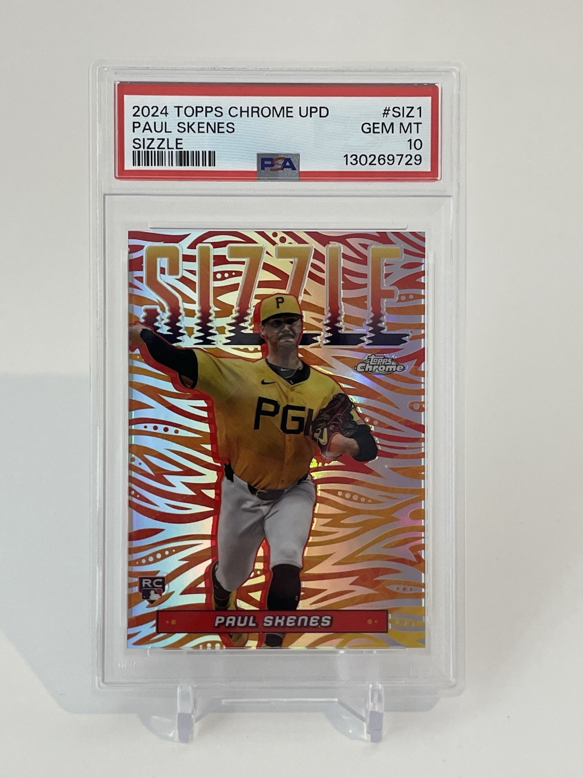 2024 Topps Chrome Update Series - Sizzle Paul Skenes #SIZ-1 (RC) PSA 10