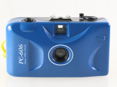 PC-606 35mm Free Focus Kompaktkamera Kamera Analogkamera blau