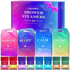 Shower Steamers 24 Pack, Shower , Natural Ingredients, 8 Different Scents, In...