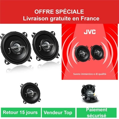 Haut-Parleurs Coaxiaux JVC CS-J420X 10cm 2 Voies Noir - Photo 1/4