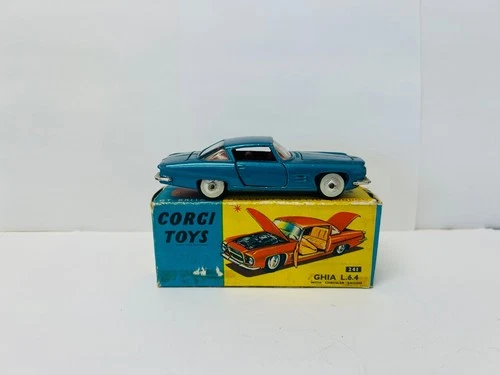 Corgi Toys 241 Ghia L6.4, Boxed, Orignal, Vintage, Boxed 1960's