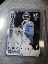 2025 Panini Donruss White Hot Rookies Cam Ward #WHR-CMW Tennessee Titans Card