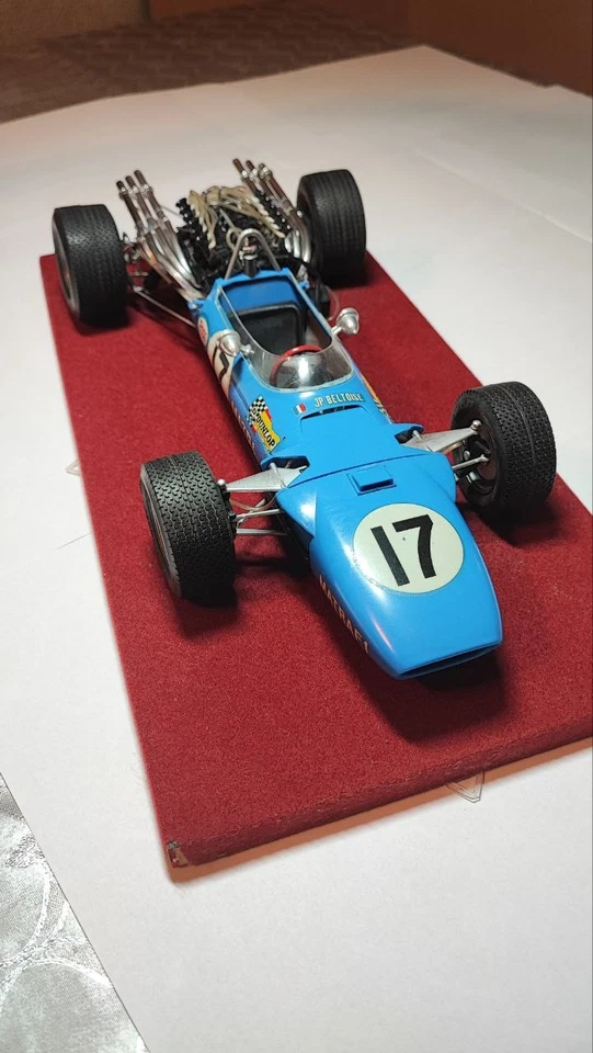 Bandai 1/12 Matra F1 MS11–Jean-Pierre Beltoise 1968–Raro kit modellino vintage costruito - Immagine 2 di 4