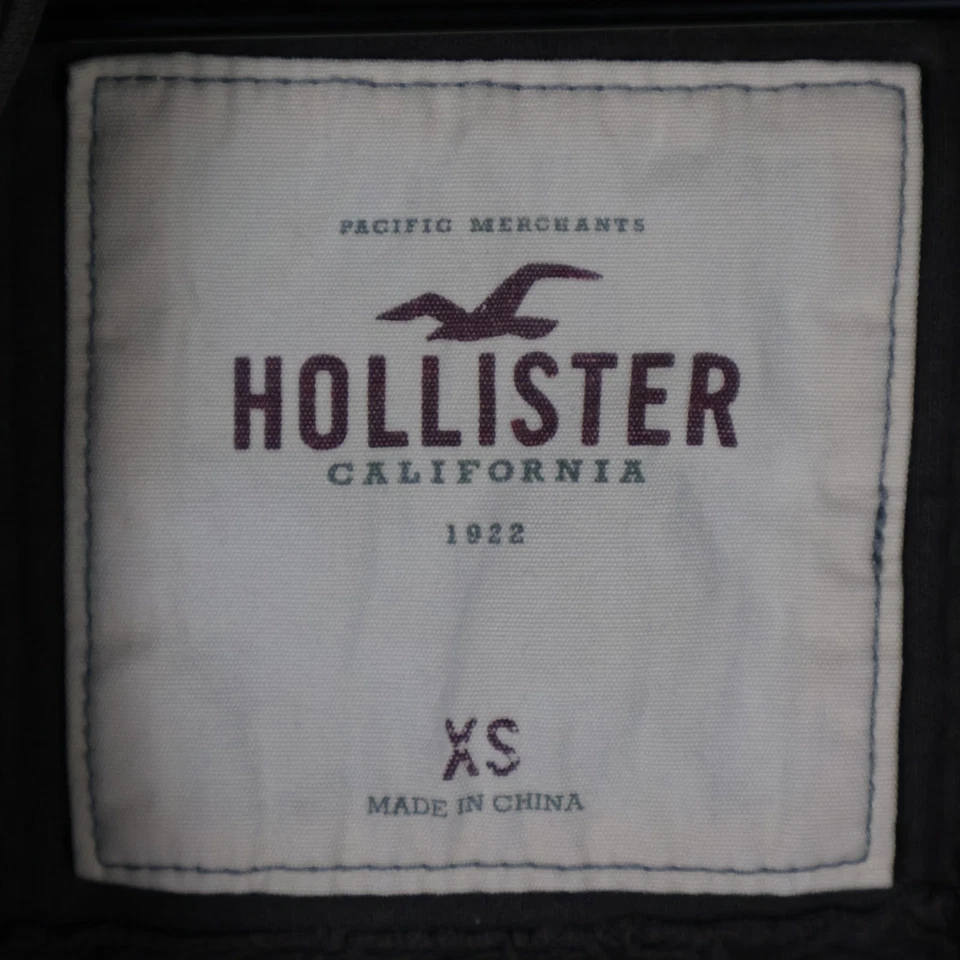 Sudadera con capucha Hollister Laguna OC Southern Cal para mujer cremallera completa marrón XS 16x20 Foto 4 de 4