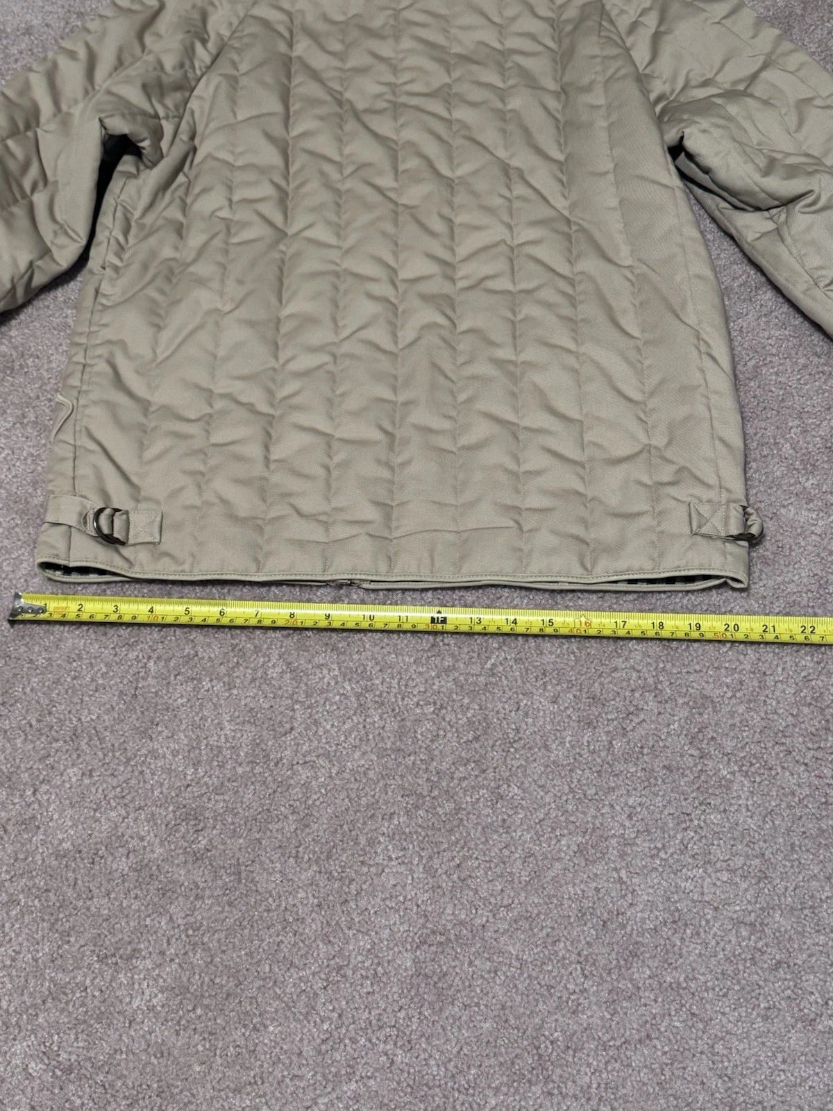 Vintage Aquascutum LondonMade in England Quilted JacketBeige Check Lined - product detail image 11