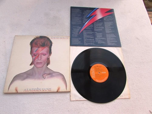 DAVID BOWIE LP ALADDIN SANE ORIGINAL UK 1973 1st PRESSING NEAR MINT VINYL