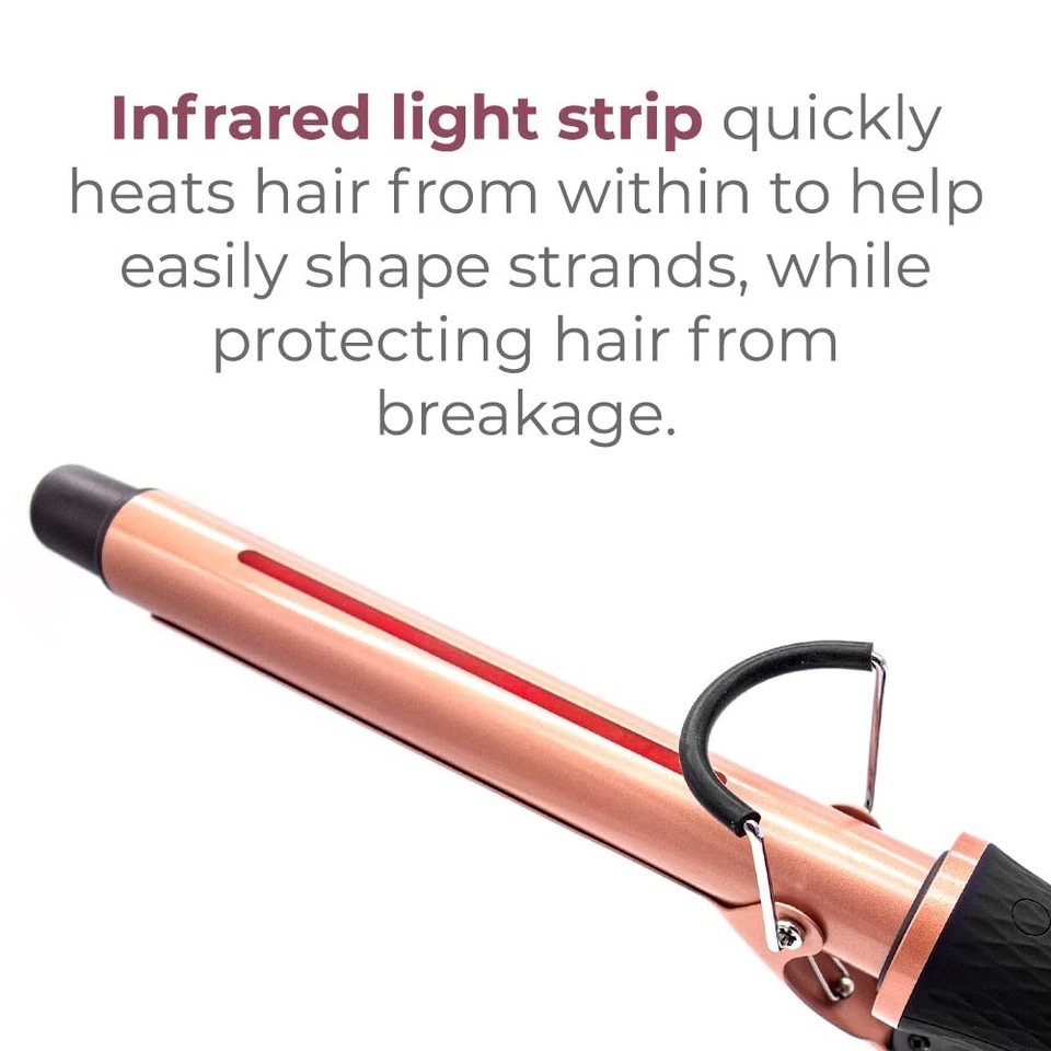 Infrarose Infrared Curling Iron – Tourmaline Ceramic Wand for Frizz-Free Curls - Image 4 of 4