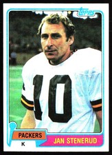1981 Topps #387 Jan Stenerud