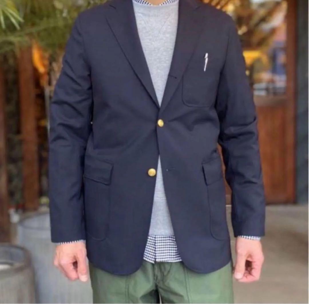 スーツ BEAMS 3B Blazer Combat Wool Beams Plus 3B Blazer Combat Wool 23F Navy Slim Fit Men's