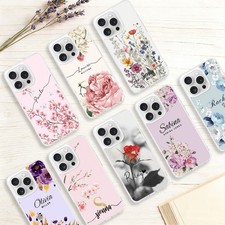 Cover For iPhone 13/14/15/16/17 Pro Shockproof Personalised Floral Magnetic Case