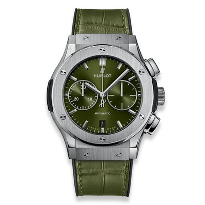New Hublot Classic Fusion Chronograph Titanium 45 mm Watch 521.NX.8970.LR