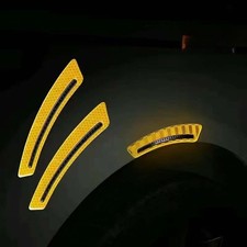 Sturdy Weather-Resistant Compact A Pair of Reflective Car Wheel Eyebrow Stickers