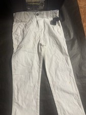 New Tommy Hilfiger Boys Stretch Pants Size 16 White