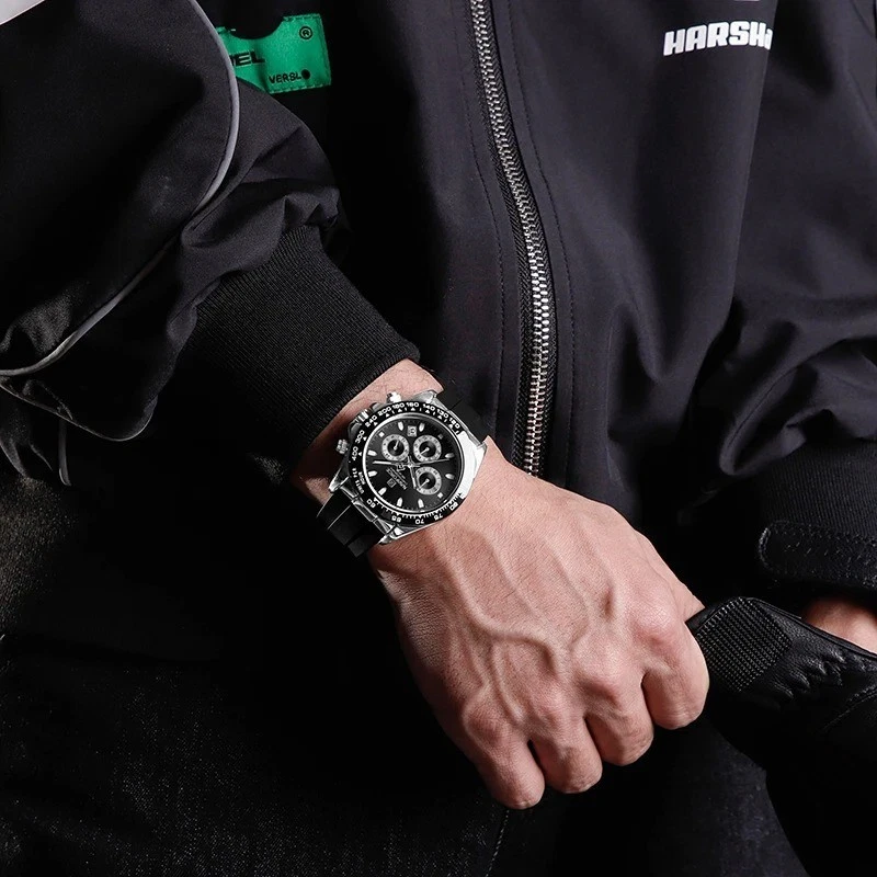 45MM NAVIFORCE Reloj de Buceo de Cuarzo de Lujo para Hombres Silicona Impermeable Luminoso NUEVO Foto 2 de 4