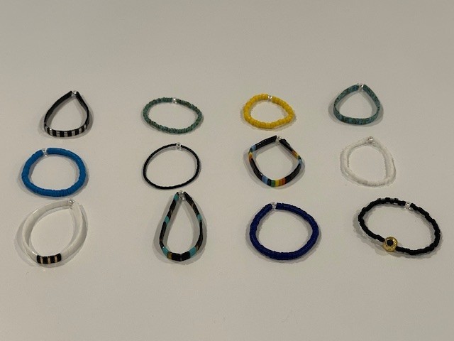 WHOLESALE Lot of 12 New Child Stretch Bracelets-Tila, Seed, Heishi-1.6"