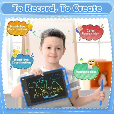 Kinder LCD Zeichentablett, Schreibtafel, 8,5 Zoll mit Stift, Display sperrbar