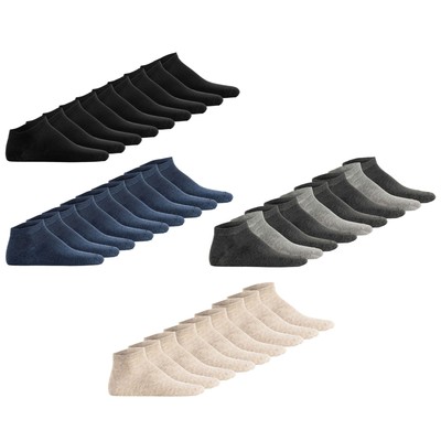 Hudson Unisex Sneakersocken, 9er Pack - Simply, kurze Socken, einfarbig