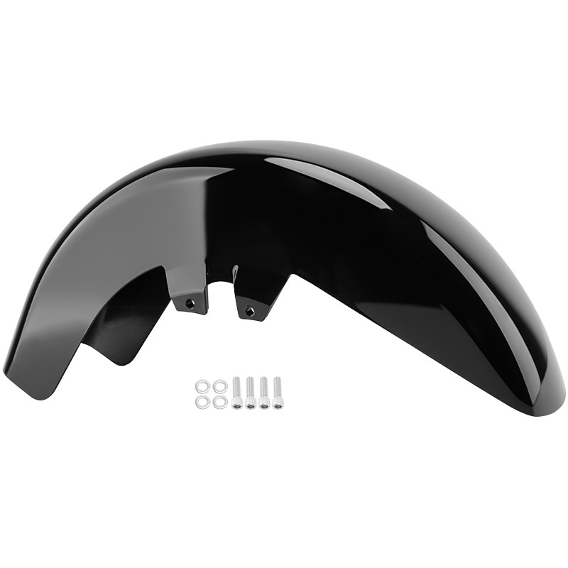 Vivid Black Front Fender For Harley Touring Electra Street Road Glide 1989-2013