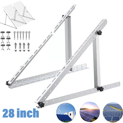 Solar Panel RV Tilt Mount Brackets Kit System Roof Flat Surface Adjustable Frame