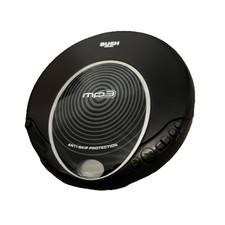 Bush MPCD-126 Portable CD Player Black Anti Skip Personal Discman Tested Working