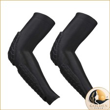 GUOZI Padded Arm Sleeves 2 Pack Elbow Forearm Pads for Football Volleyball