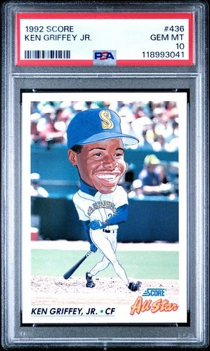 1992 Score All-Star Ken Griffey Jr #436 BIG HEAD - LOW POP ~100 - HOF PSA 10 GEM
