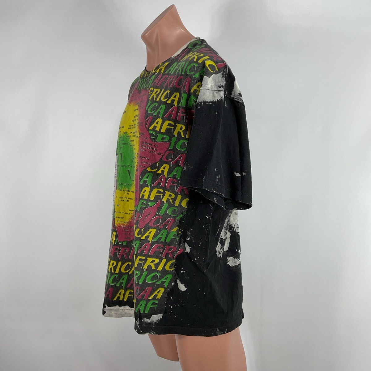 Vintage 90s Mosquitohead Africa History Rasta Sz XL Original