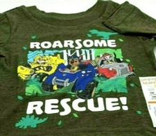 Infant 3mos Nickelodeon Baby Tee Long Sleeve Paw Patrol Graphic Roarsome Rescue 