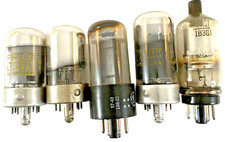 Vintage Electron Vacuum Tubes, Mixed Lot of 5, new OO 