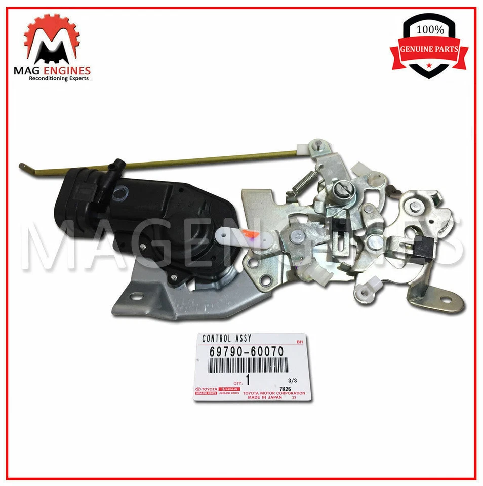 69790-60070 GENUINO OEM CONJUNTO DE CONTROL DE CERRADURA DE PUERTA TRASERA PARA LAND CRUISER LEXUS LX470 Foto 3 de 4