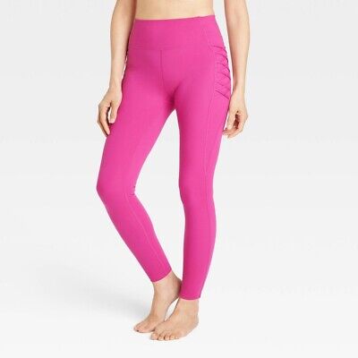 Women's Brushed Sculpt Corded High-Rise Leggings - All in Motion Berry XS 