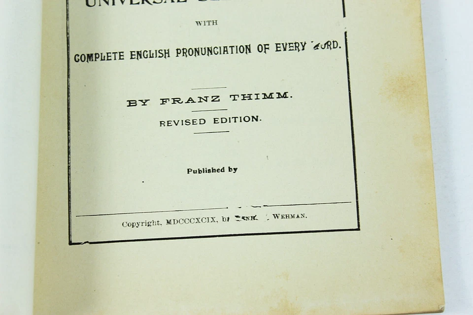 1899 SPANISH WITHOUT A TEACHER A New System Vintage Antique Novelty Book KC Mo - Image 4 of 4