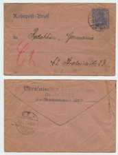 73156 - Ganzsache RU 8 - Rohrpost-Brief - Berlin 19.6.1919 - Reaktion Germania