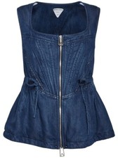 Bottega Veneta Womens Fluid Denim Sleeveless Top. Brand New With Tags.rrp £1605