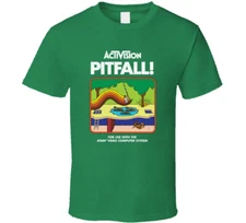 Pitfall, T-Shirt, Classic, Game, Video, Atari, Activision, Retro, 1980's