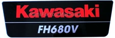 OEM BRAND STICKER, KAWASAKI FH680V ENGINES, LAWNMOWERS, 12C38