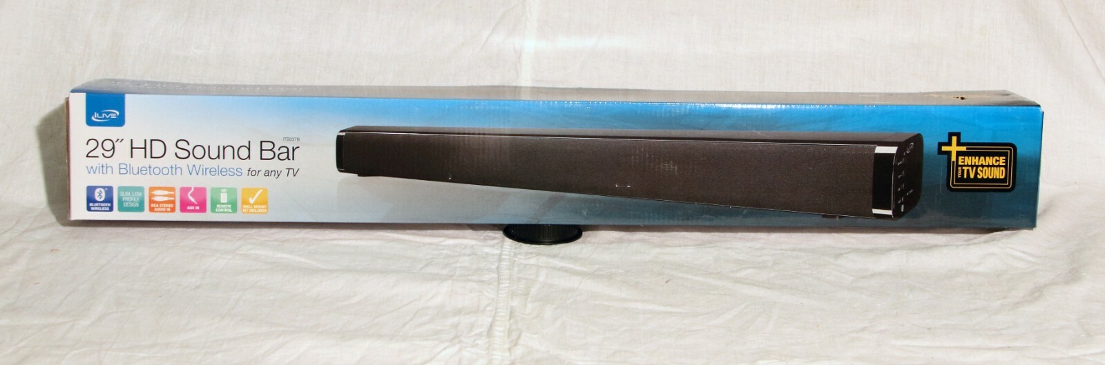 ilive bluetooth 37 hd soundbar itb283b