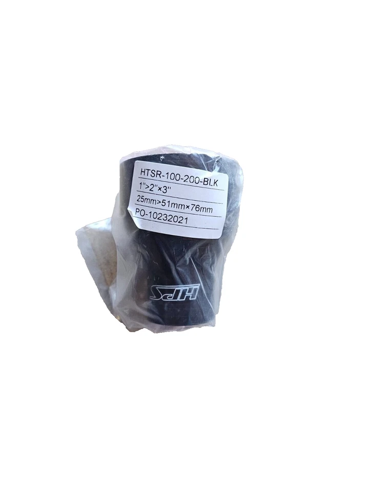 HPS 3" Black 1" Inch - To 2" Inch (25mm - 51mm) ID Silicone Reducer Coupler Hose Foto 3 de 4