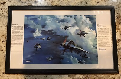 Vintage & Very Rare 1980s - Navy Recruiting - Futuristic Art Work By John Berkey