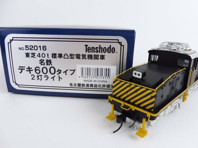 Locomotive Tenshodo 52016 Meitetsu Deki 600 Type (noire) - Échelle HO - Neuve