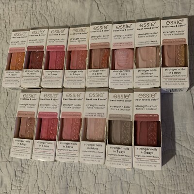 Essie Treat Love & Color Strengthener Nail Polish, 0.46 oz. - Lot of 14