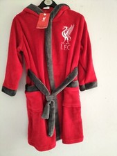 Image of Liverpool boys dressing gown age 12 13 ( teen youth childrens kids robe pjs )
