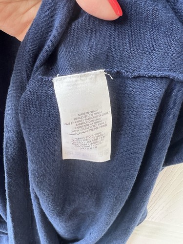 Navy Blue GANT Linen T-shirt Dress. Size S. Uk 8/10 - Picture 5 of 5