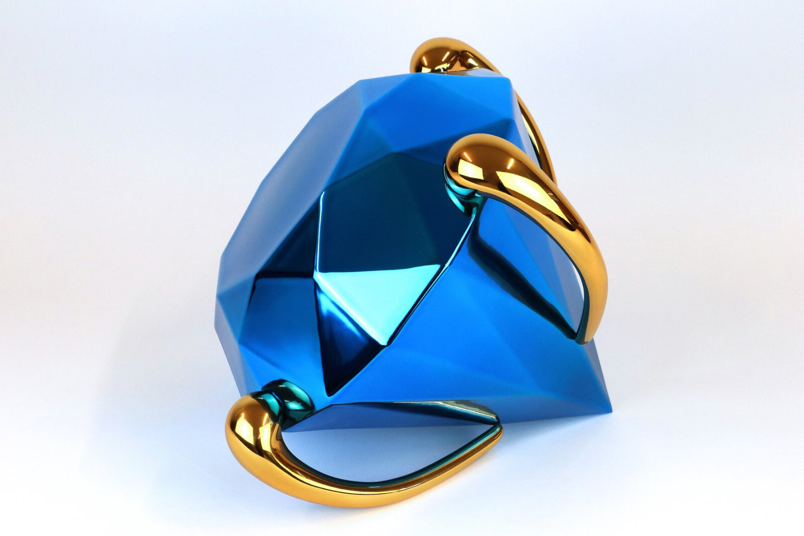 Jeff Koons, Bernardaud Porzellan Diamant blau, limitiert auf 599 Stück, signiert