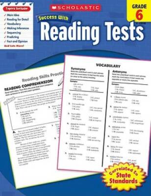 Scholastic Success With Reading Tests, Grade 6 (Scholastic Success with W - GOOD