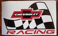 Chevrolet Racing Window Decal Sticker Checker Flag Decal Bowtie Sticker Chevrolet Racing Window Decal Sticker Checker Flag Decal Bowtie Sticker