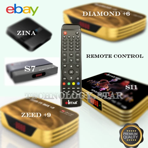 REMOTE CONTROL - ISTAR KOREA S11 , S7 , S9 , ZINA , VOXA , DIAMOND +6