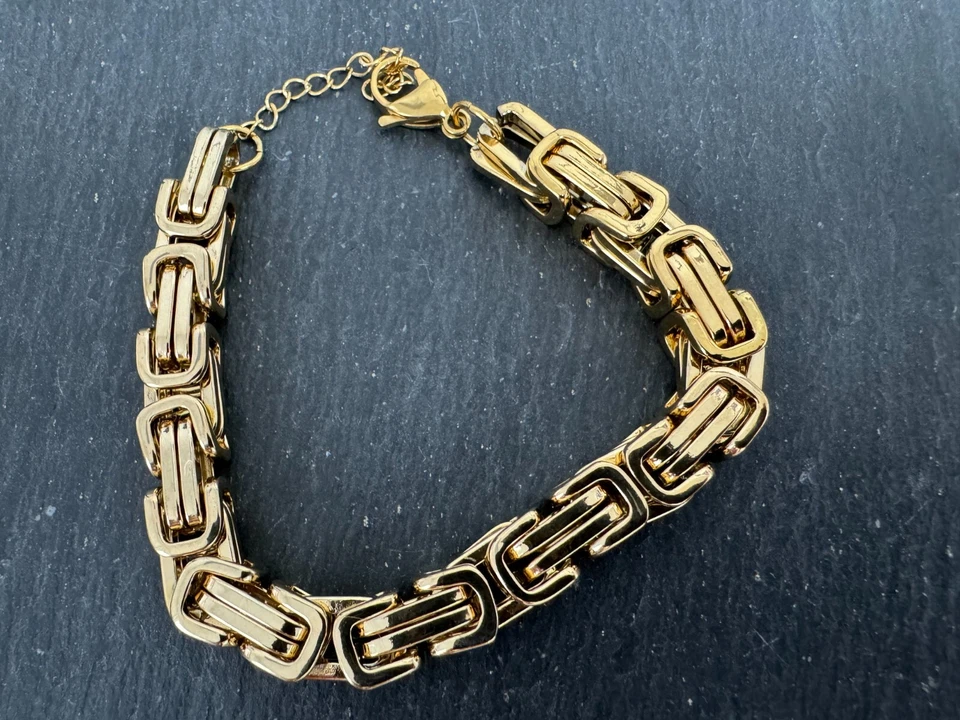 Königsarmband Armband Gewicht ca 42,40 Gramm 8 mm Länge 19+4 cm - Bild 2 von 4