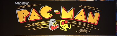 Pacman (Pac-Man) Black Arcade Marquee