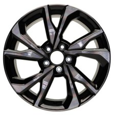 18x8 Aluminum Wheel 10 Spoke Smoked Machined Fits 2017-2020 Honda Civic